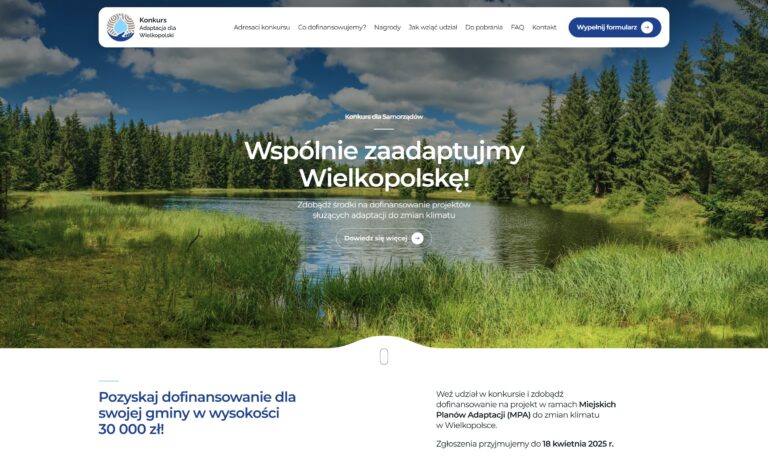 Read more about the article Konkurs „Adaptacja dla Wielkopolski” – Wspólnie zaadaptujmy Wielkopolskę!